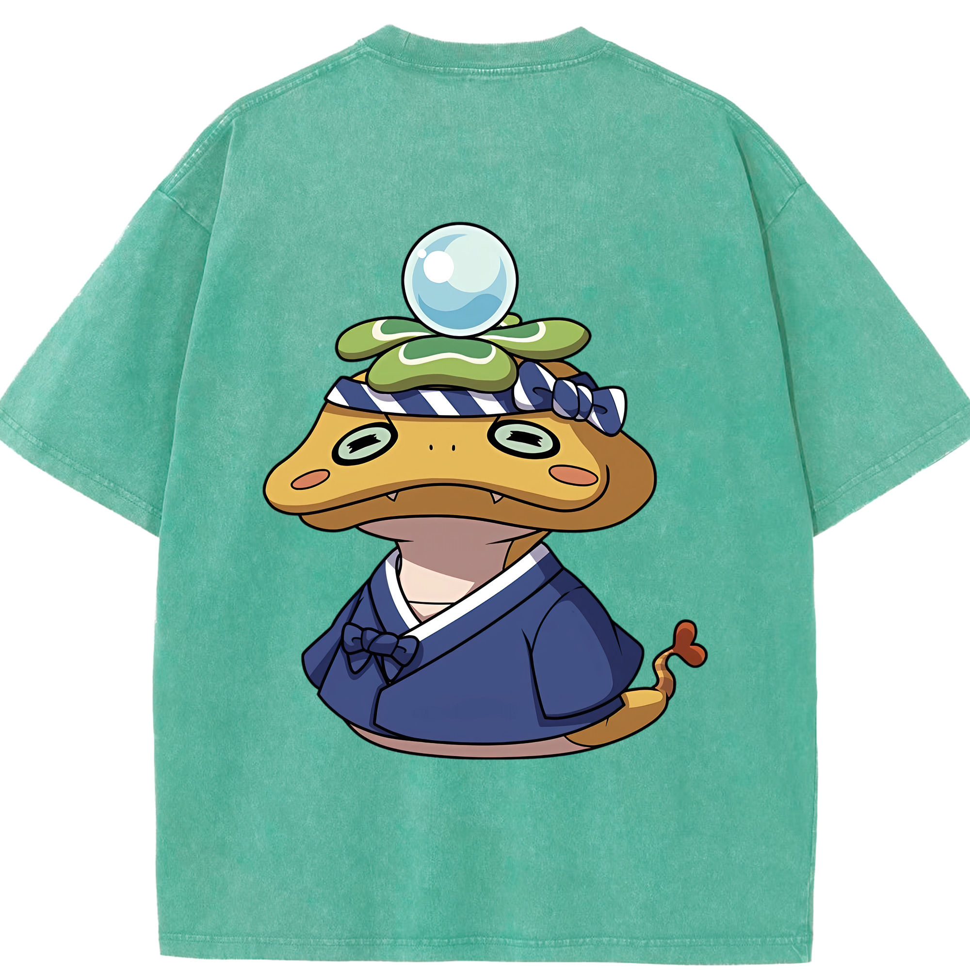 （画像用） 妖怪ウォッチ Yo-kai Watch 綿100% ヴィンテージ風 半袖Tシャツ（背面プリント）